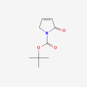 Chemical structure of tert-Butyl 2-oxo-2,5-dihydro-1H-pyrrole-1-carboxylate