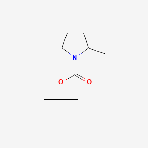 Chemical structure of tert-butyl 2-Methylpyrrolidine-1-carboxylate