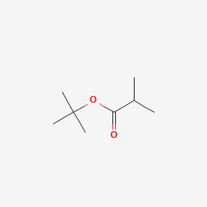 Chemical structure of tert-butyl 2-methylpropanoate