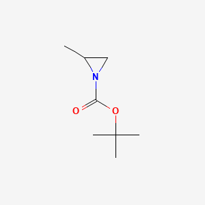 Chemical structure of tert-Butyl 2-methylaziridine-1-carboxylate