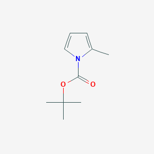 Chemical structure of tert-Butyl 2-methyl-1H-pyrrole-1-carboxylate