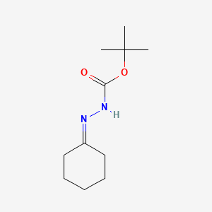 Chemical structure of tert-Butyl 2-cyclohexylidenehydrazinecarboxylate