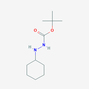 Chemical structure of tert-Butyl 2-cyclohexylhydrazinecarboxylate