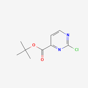 Chemical structure of tert-Butyl 2-chloropyrimidine-4-carboxylate