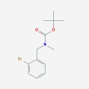 Chemical structure of tert-Butyl 2-bromobenzyl(methyl)carbamate