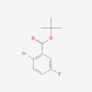 Chemical structure of tert-Butyl 2-bromo-5-fluorobenzoate
