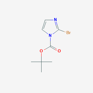 Chemical structure of tert-Butyl 2-bromo-1H-imidazole-1-carboxylate