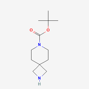 Chemical structure of Tert-butyl 2,7-diazaspiro[3.5]nonane-7-carboxylate