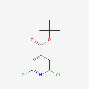 Chemical structure of tert-Butyl 2,6-Dichloropyridine-4-carboxylate