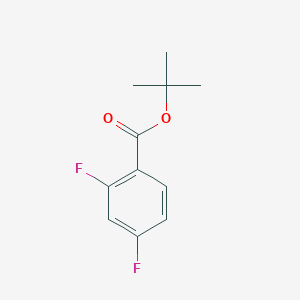 Chemical structure of tert-Butyl 2,4-difluorobenzoate