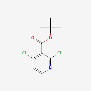 Chemical structure of tert-Butyl 2,4-dichloronicotinate