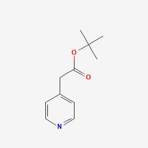 Chemical structure of tert-Butyl 2-(pyridin-4-yl)acetate