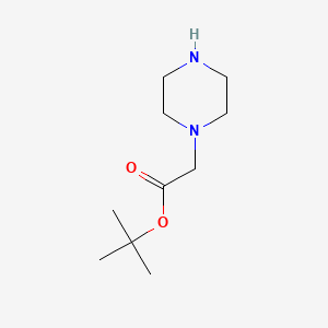 Chemical structure of tert-Butyl 2-piperazinoacetate