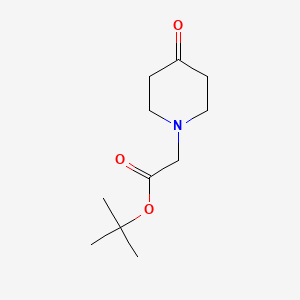 Chemical structure of tert-Butyl 2-(4-oxopiperidin-1-yl)acetate