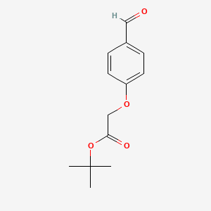 Chemical structure of tert-Butyl 2-(4-formylphenoxy)acetate