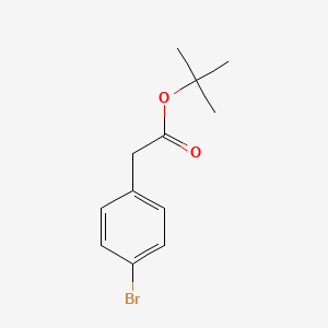 Chemical structure of tert-Butyl 2-(4-Bromophenyl)acetate
