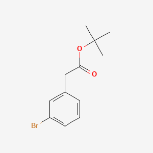 Chemical structure of tert-Butyl 2-(3-bromophenyl)acetate
