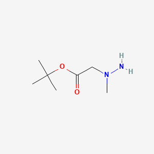 Chemical structure of tert-Butyl 2-(1-Methylhydrazinyl)acetate