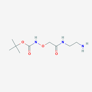 Chemical structure of tert-Butyl 2-((2-aminoethyl)amino)-2-oxoethoxycarbamate