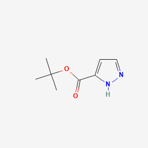 Chemical structure of t-Butyl 1H-pyrazole-3-carboxylate