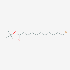 Chemical structure of tert-Butyl 11-bromoundecanoate