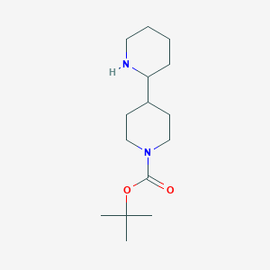 Chemical structure of Tert-butyl 2,4'-bipiperidine-1'-carboxylate