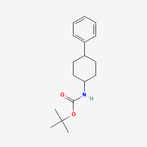 Chemical structure of tert-Butyl (trans-4-phenylcyclohexyl)carbamate