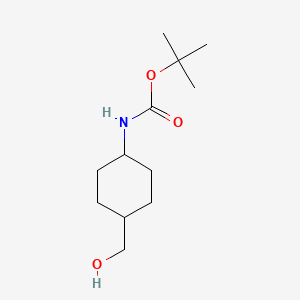 Chemical structure of tert-Butyl (trans-4-(hydroxymethyl)cyclohexyl)carbamate