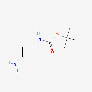 Chemical structure of tert-Butyl (trans-3-aminocyclobutyl)carbamate