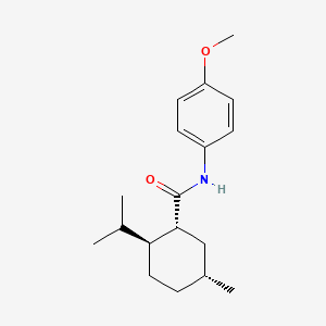 Chemical structure of tert-butyl (trans-2-(4-(tert-butyl)phenyl)cyclopropyl)carbamate