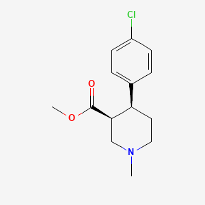 Chemical structure of tert-butyl (trans-2-(2-chlorophenyl)cyclopropyl)carbamate