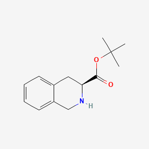 Chemical structure of tert-Butyl (S)-1,2,3,4-tetrahydroisoquinoline-3-carboxylate