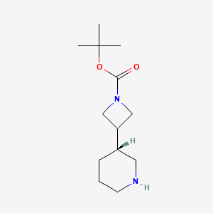 Chemical structure of tert-Butyl (R)-3-(piperidin-3-yl)azetidine-1-carboxylate