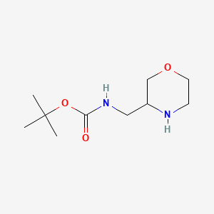 Chemical structure of tert-Butyl (morpholin-3-ylmethyl)carbamate
