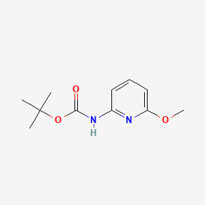 Chemical structure of tert-Butyl (6-methoxypyridin-2-yl)carbamate