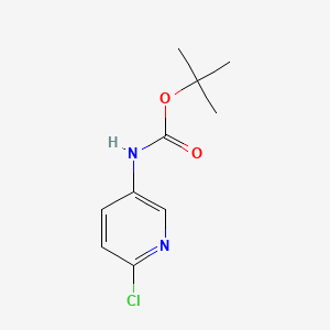 Chemical structure of tert-Butyl (6-chloropyridin-3-yl)carbamate