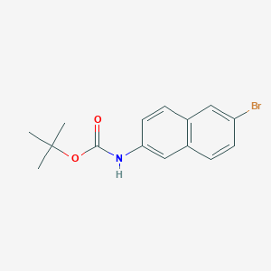 Chemical structure of tert-Butyl (6-bromonaphthalen-2-yl)carbamate