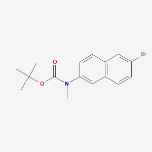 Chemical structure of tert-Butyl (6-bromonaphthalen-2-yl)(methyl)carbamate
