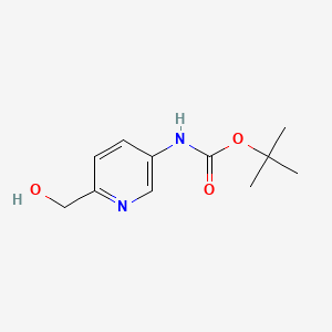 Chemical structure of tert-Butyl (6-(hydroxymethyl)pyridin-3-yl)carbamate