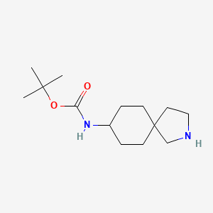 Chemical structure of 8-(Boc-amino)-2-azaspiro[4.5]decane