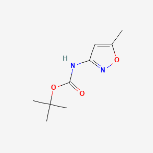 Chemical structure of tert-Butyl (5-methylisoxazol-3-yl)carbamate