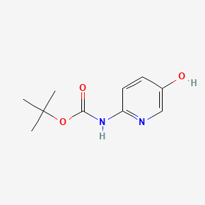 Chemical structure of tert-Butyl (5-hydroxypyridin-2-yl)carbamate