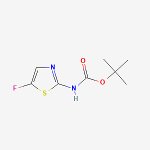 Chemical structure of tert-Butyl (5-fluorothiazol-2-yl)carbamate