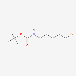 Chemical structure of tert-Butyl (5-bromopentyl)carbamate