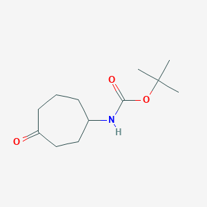 Chemical structure of tert-Butyl (4-oxocycloheptyl)carbamate