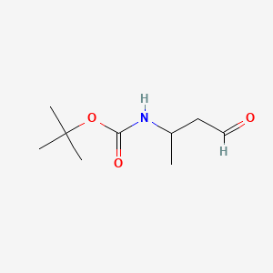 Chemical structure of tert-Butyl (4-oxobutan-2-yl)carbamate