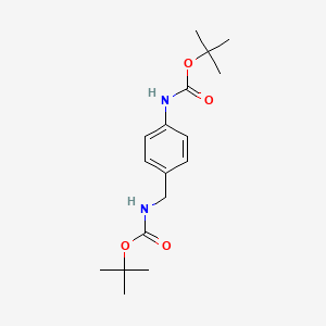 Chemical structure of tert-Butyl (4-N-boc-aminobenzyl)carbamate