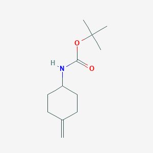 Chemical structure of tert-butyl (4-methylenecyclohexyl)carbamate