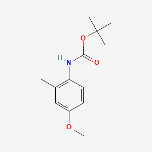 Chemical structure of tert-Butyl (4-methoxy-2-methylphenyl)carbamate