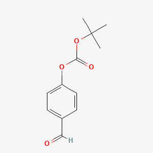Chemical structure of tert-Butyl 4-formylphenyl carbonate